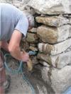 preparing the masoneries for the application of mortar